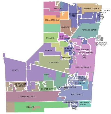 Explore Broward County with this Interactive Map.  Click on the different cities to learn more about each one.
